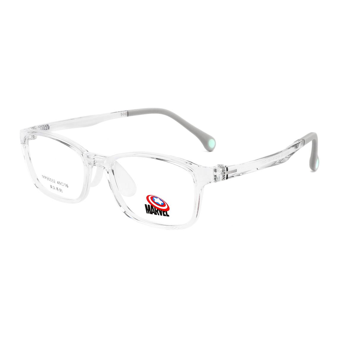 

MARVEL Пластиковая круглая оправа для очков детская, Clear White
