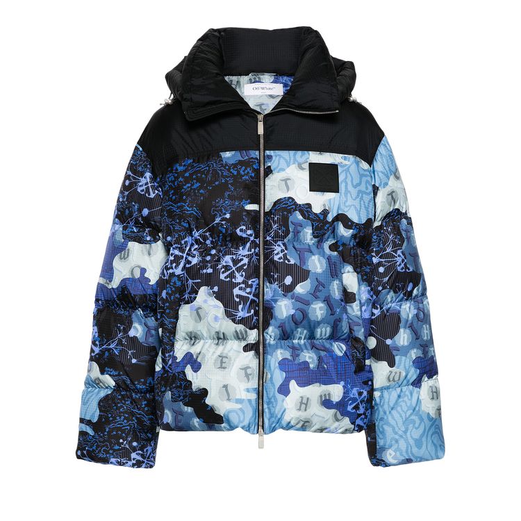 

Куртка Off-White Rip Down Puffer Jacket Camouflage/Black, разноцветный