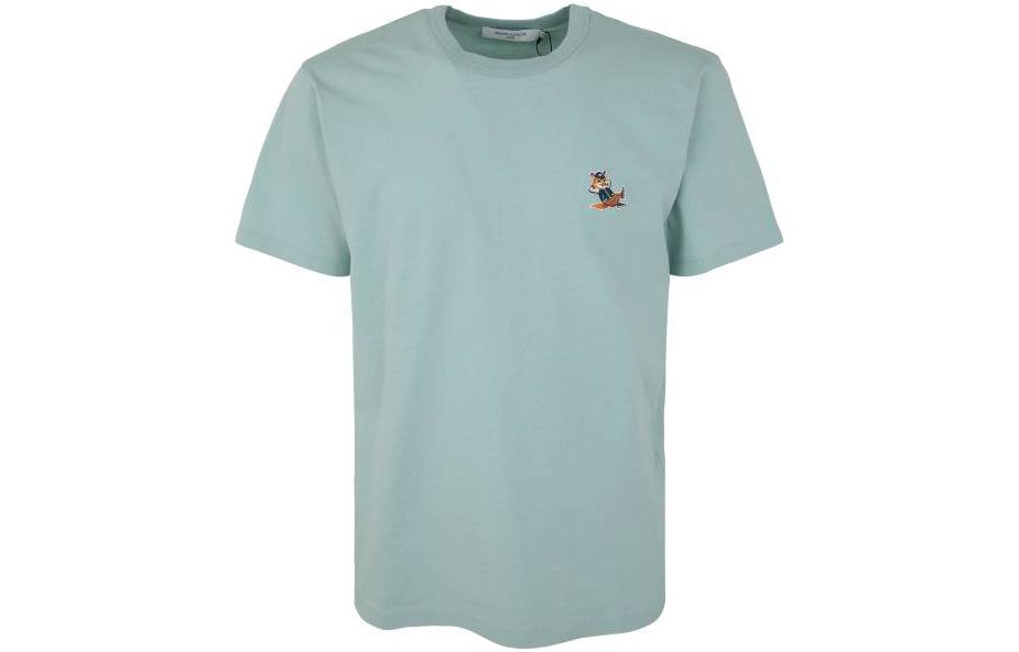 

Футболка с коротким рукавом Maison Kitsuné Maison Kitsune, светло-голубой, Синий, Футболка с коротким рукавом Maison Kitsuné Maison Kitsune, светло-голубой