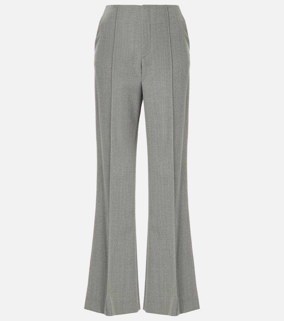 

Расклешенные шерстяные брюки Chloé, Swan Grey