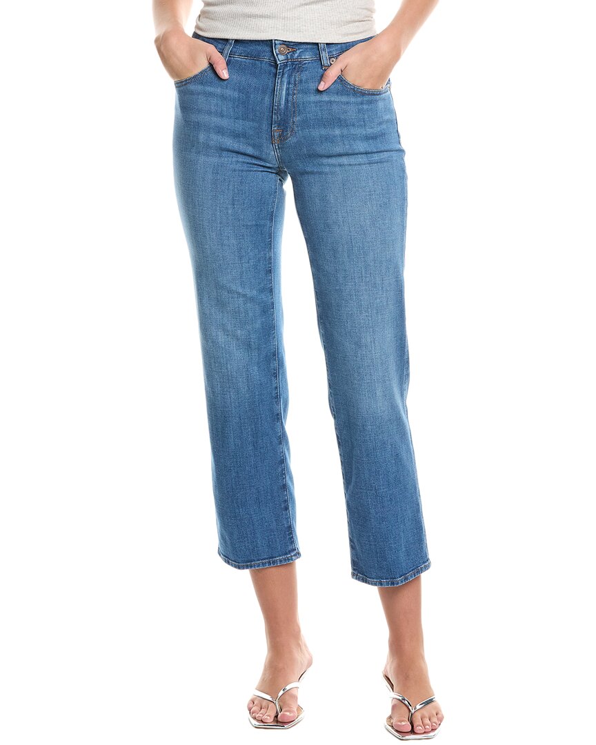 

7 For All Mankind Calie Nevada Прямые джинсы по щиколотку, синий