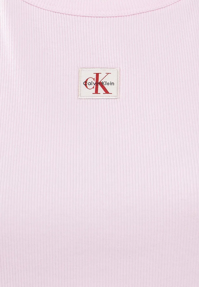 Топ-майка на бретелях, Calvin Klein Jeans, розовый — фото 3