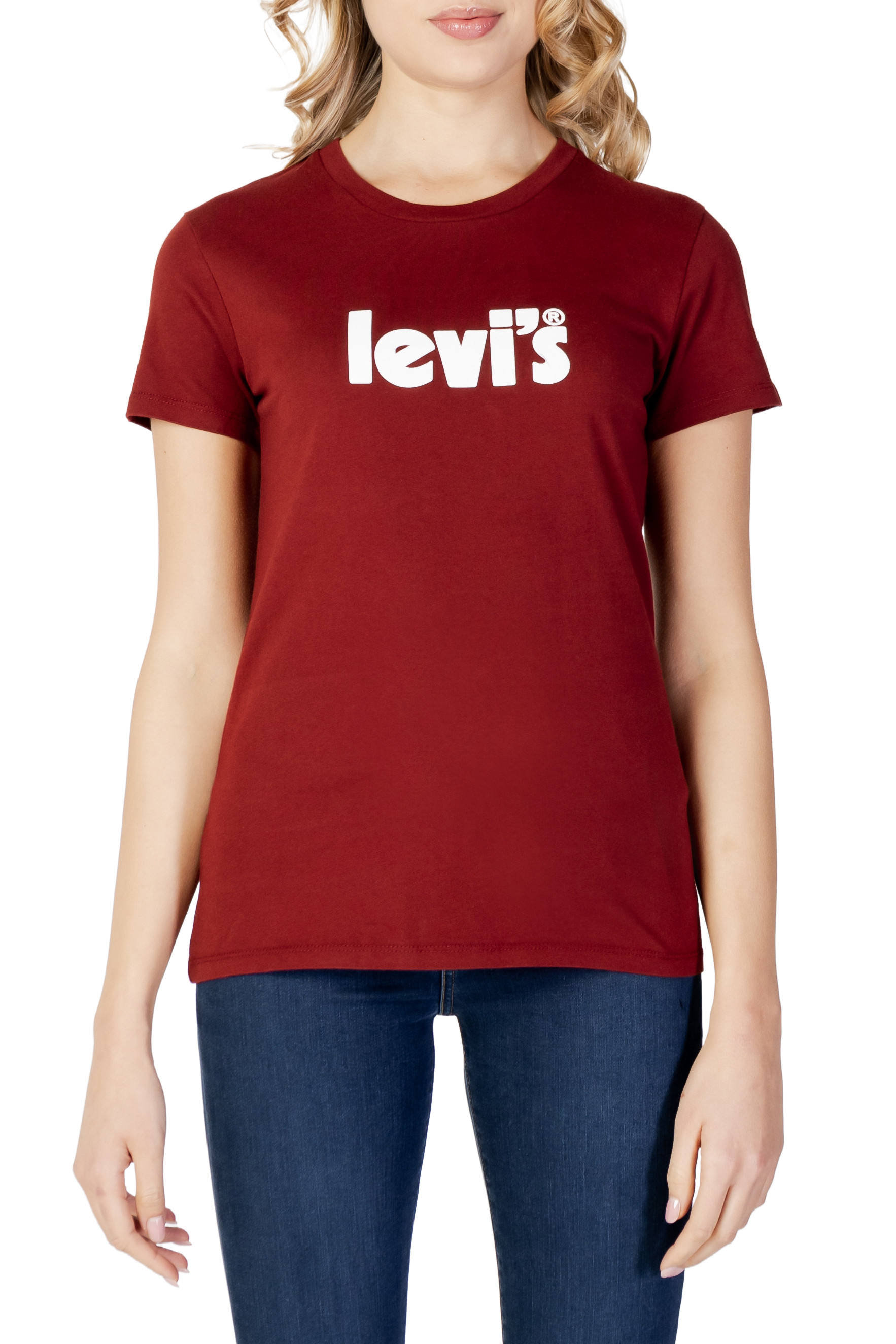 

Футболка женская Levi´s с принтом, бордовый