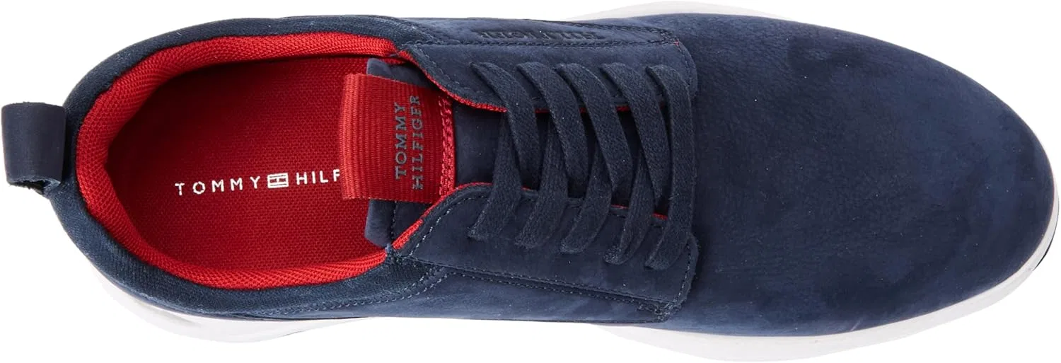 Мужские кожаные туфли Tommy Hilfiger Driver Shoe Mix Hybrid Leather Shoe, Desert Sky — фото 3