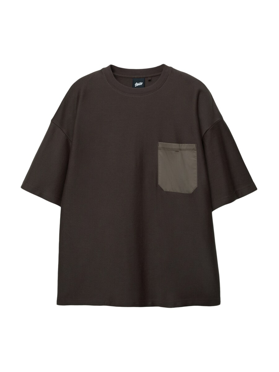

Рубашка Pull&Bear, цвет Cappuccino/Dark brown