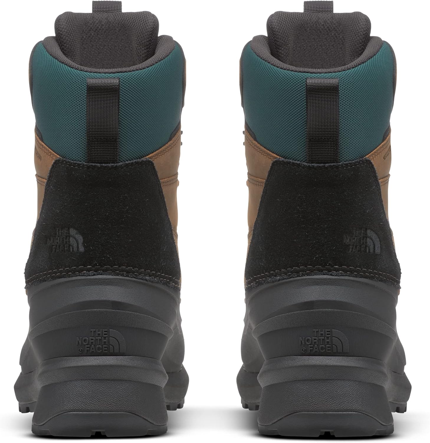 Мужские водонепроницаемые снежные ботинки THE NORTH FACE Chilkat V 400, 400 г премиального утеплителя, черный/коричневый — фото 4