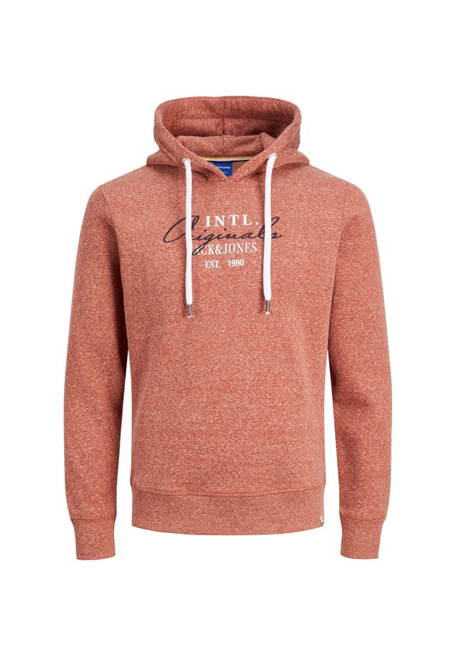 

Толстовка с капюшоном с надписью «willowbranding» Jack & Jones, оранжевый