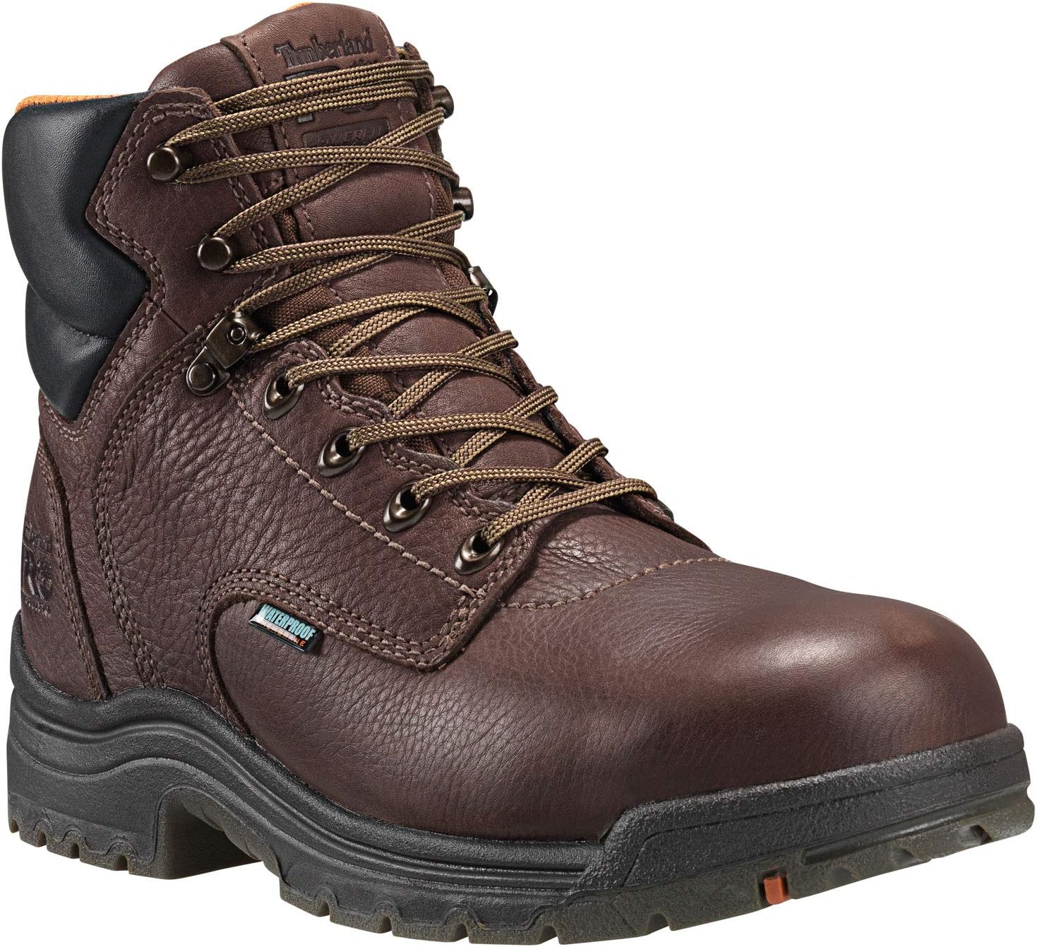 Мужские водонепроницаемые ботинки Timberland PRO Titan с металлическим носком, 6 дюймов, темный мокко — фото 2