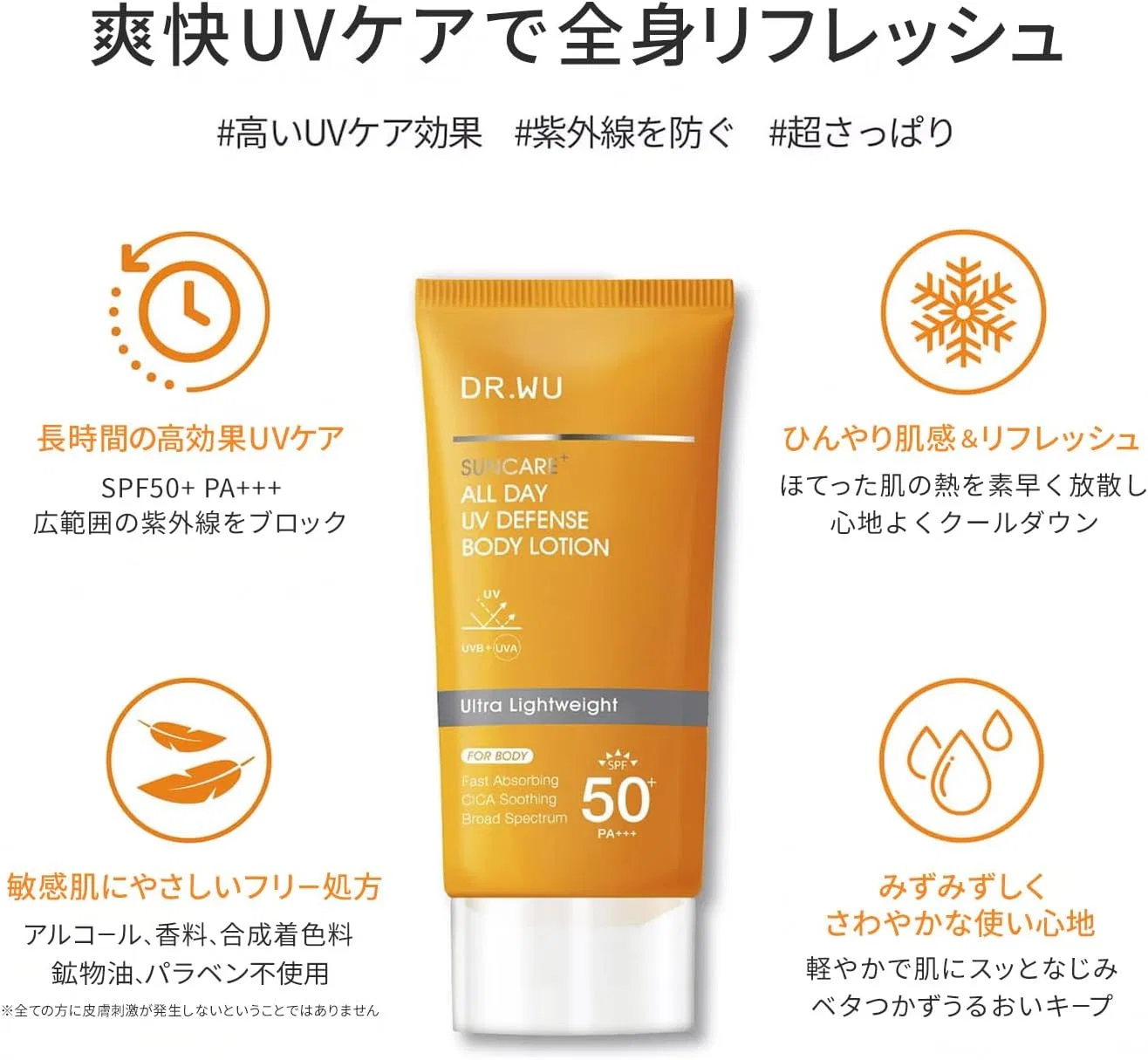 Солнцезащитный крем SPF 50+ PA+++ DR.WU без цинка, 35 мл, без цвета — фото 3