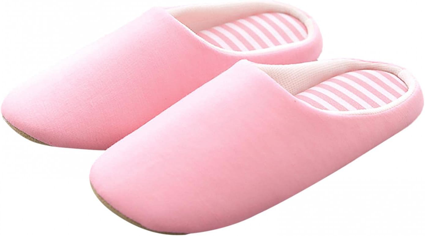 

Тапочки Hbeylia для женщин и мужчин, для пар, мягкие и удобные, с антискользящей подошвой, закрытым носком, розовый