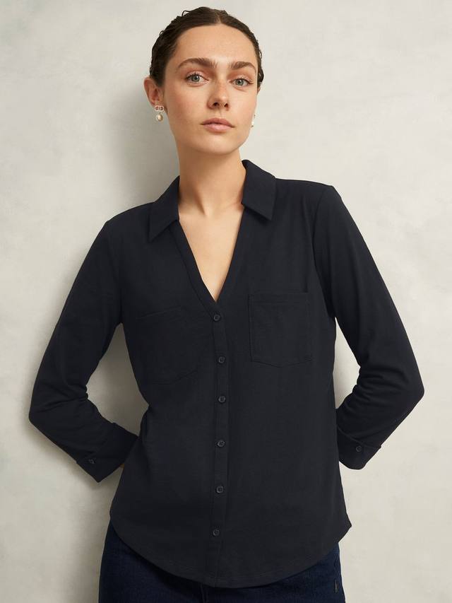 

Футболка Zariah Slub, цвет navy Hobbs, Hobbs Navy