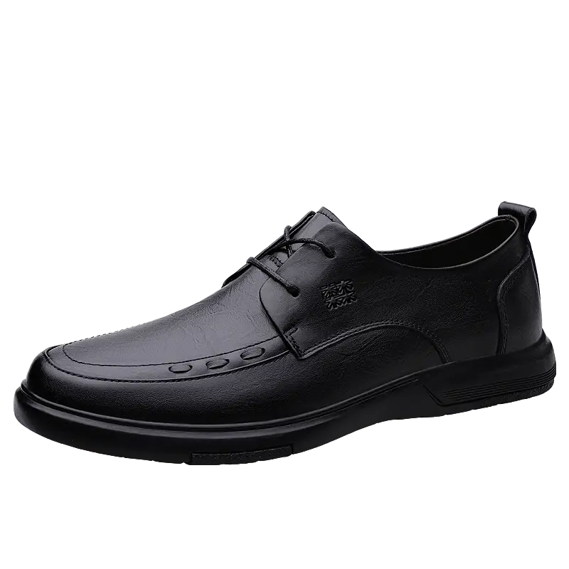 Mulinsen Мужские повседневные туфли мужские низкие черно-серые серые, цвет Gray[Leather Shoe Size: Athletic Shoes 41 = Size 40 in This Model] — фото 4