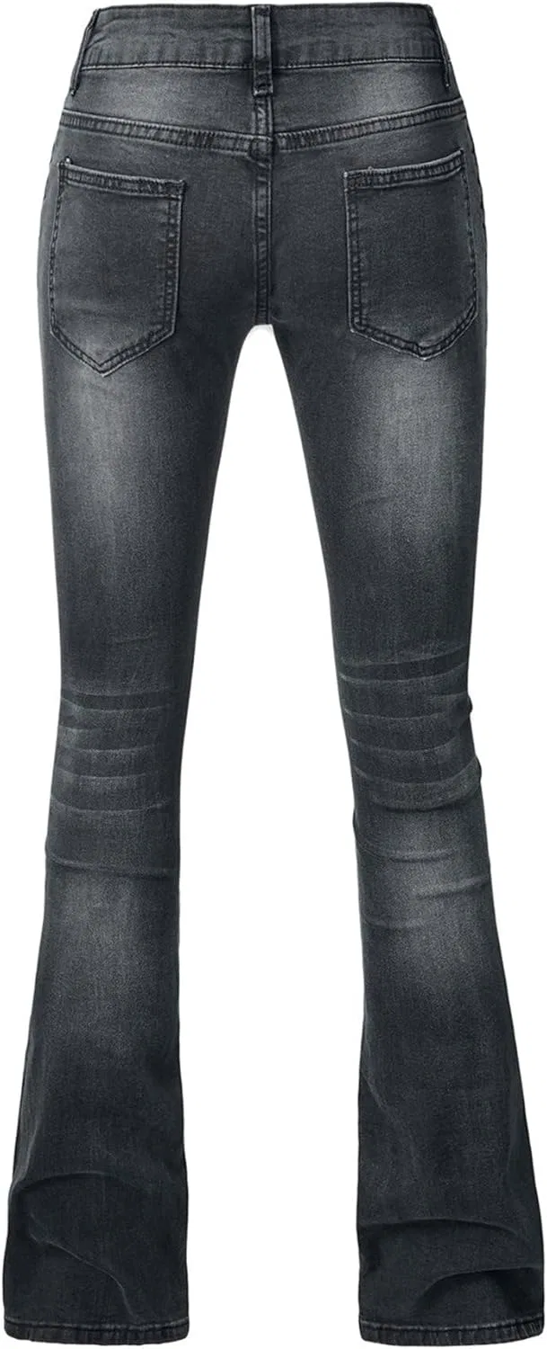 Джинсы-клеш Women Trendy Flare Jeans, Black — фото 3