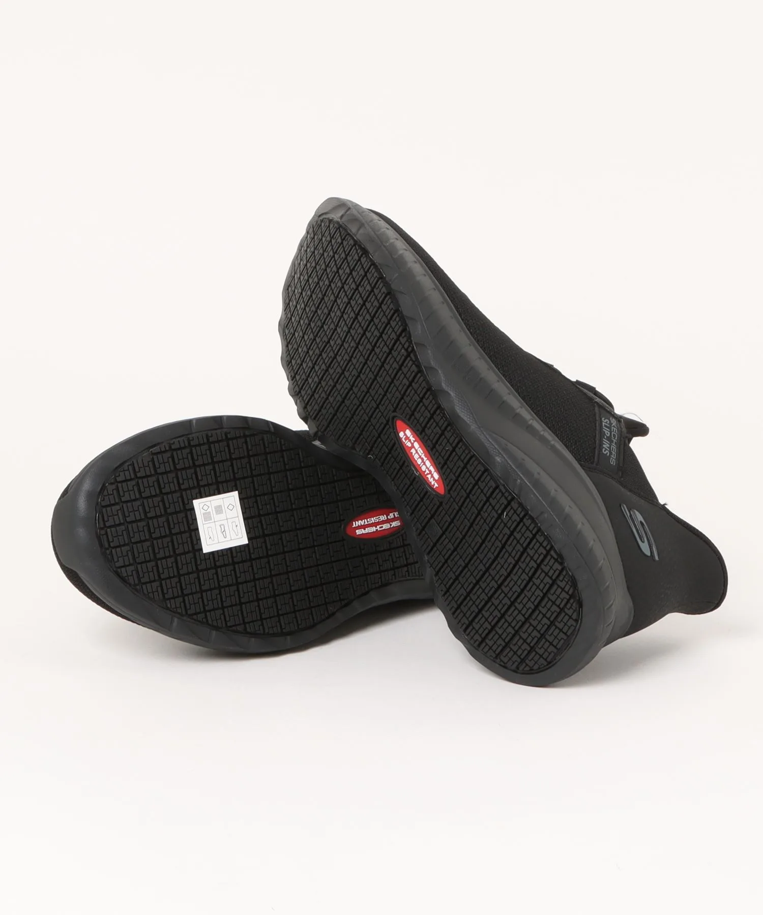 Мужские кроссовки Slip-ins для работы SKECHERS SQUAD CHAOS SR-STIVIG черные — фото 3