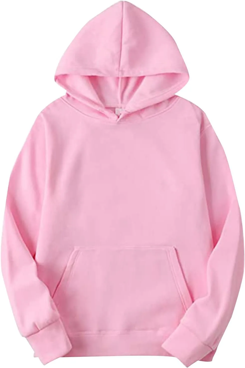 

Мужская худи с капюшоном, однотонная, свободного кроя