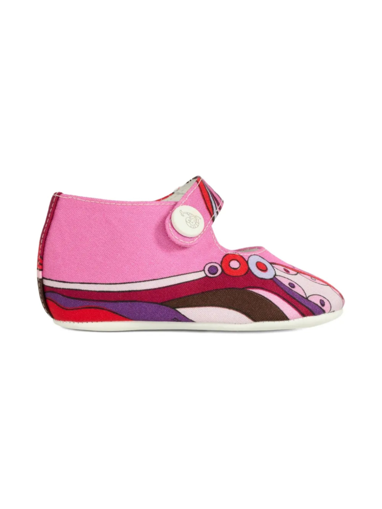 

Балетки Мэри Джейн PUCCI Junior с абстрактным принтом, розовый