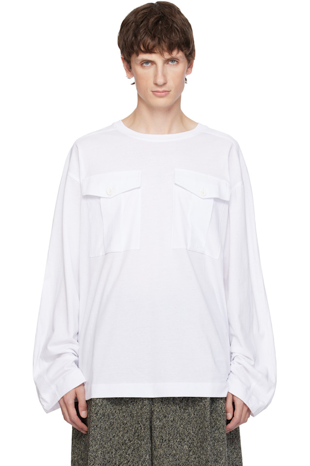 

Футболка с длинным рукавом Dries Van Noten, белый