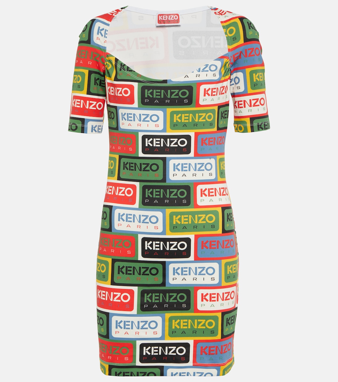 

Мини-платье из джерси с логотипом Kenzo, разноцветный