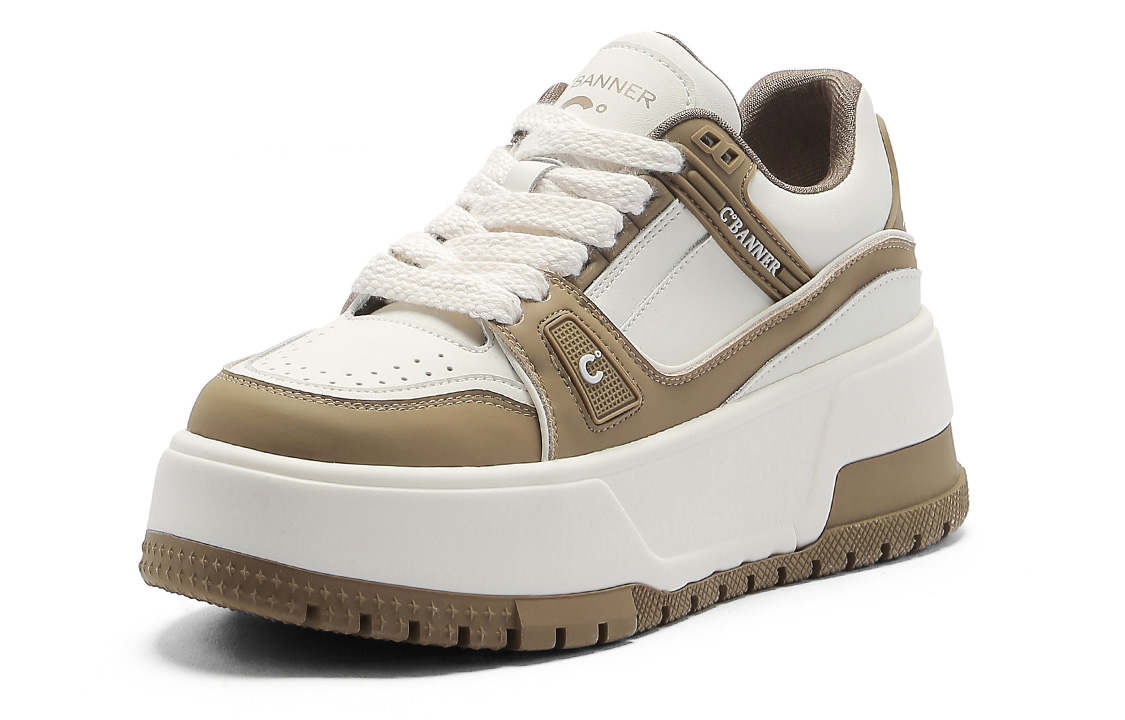 

Кроссовки C°BANNER Skateboarding Shoes Women's Low-top White/Green, зеленый