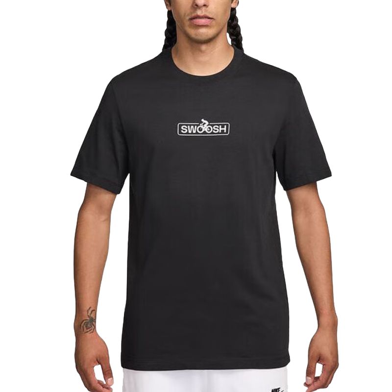 Nike Футболка Swoosh SS25 мужская black — фото 3