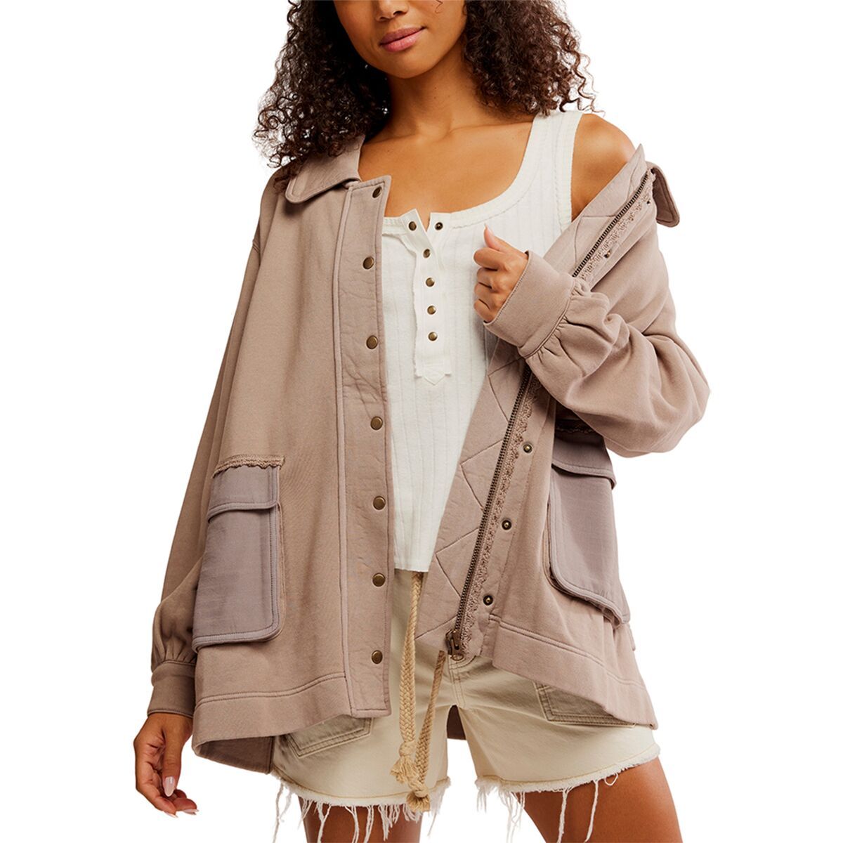 

Свитшот Alexa Free People, цвет dusted cocoa