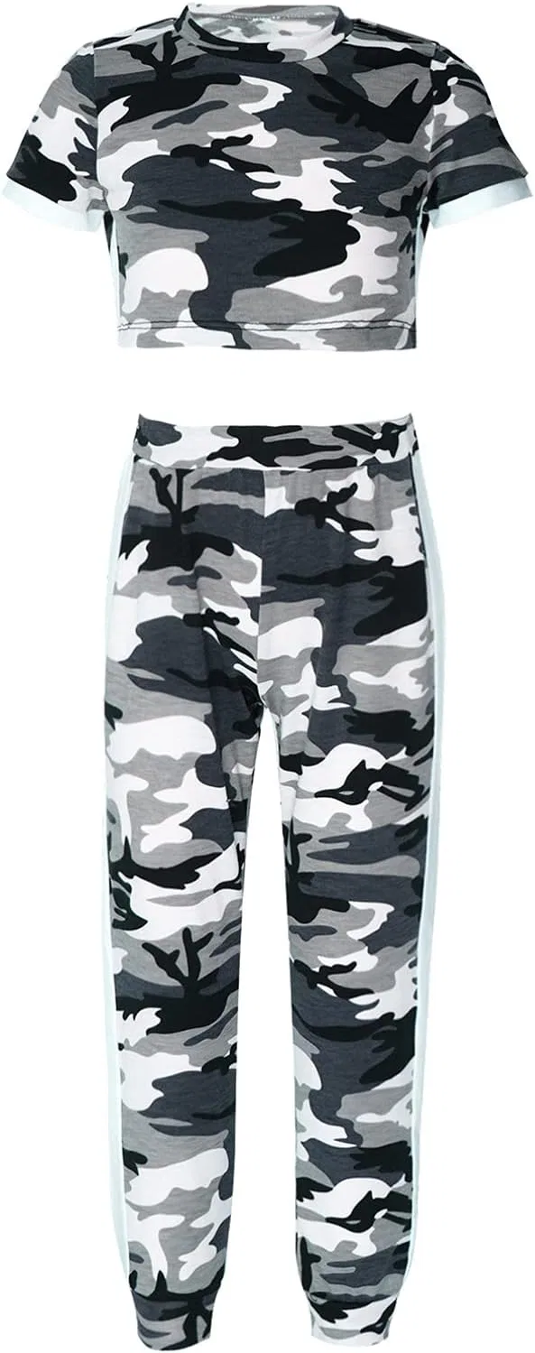 Детский спортивный костюм из 2 предметов Moily, Camouflage Gray