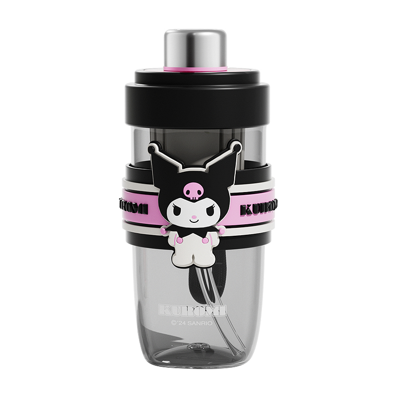 

Фарфоровая чашка для чая Floral с милым сердечком, 690 мл Sanrio, Kuromi [Cup Brush + Sticker]