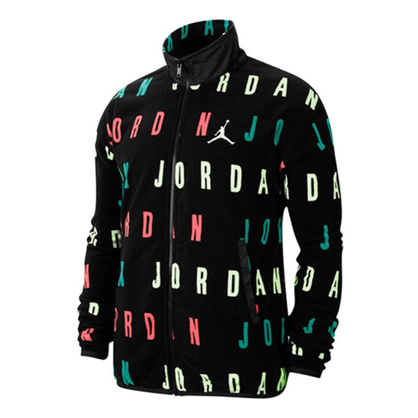 

Куртка Air Jordan Jumpman Logo Printing Windproof Stand Collar Jacket Black, черный