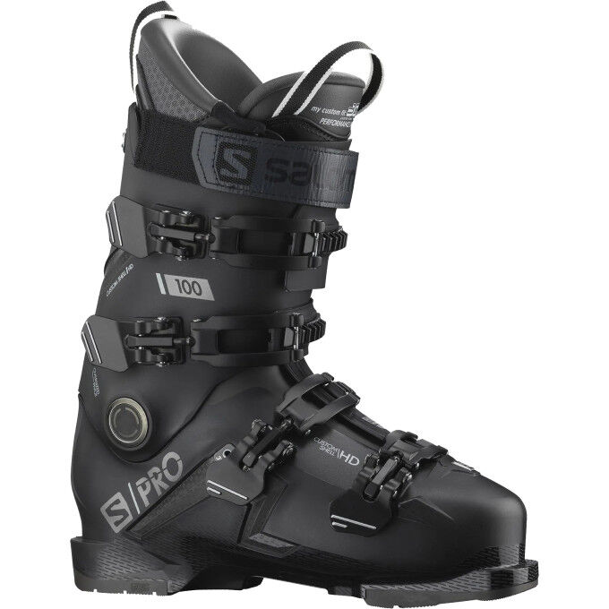 

Горнолыжные ботинки Salomon S/PRO 100 GW, черный / Belluga / темно-серебристый металлик