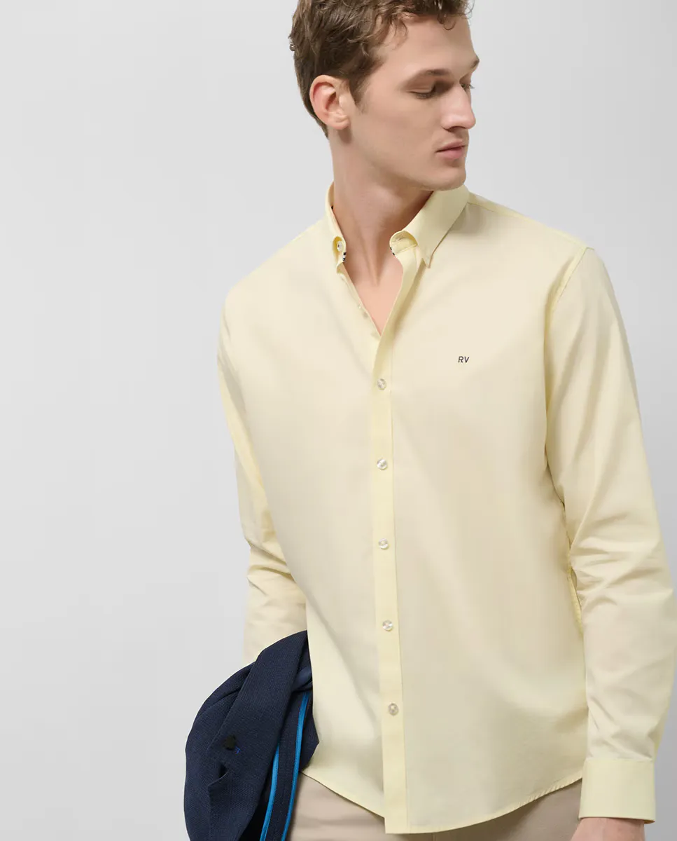 

Мужская спортивная рубашка regular fit Oxford Roberto Verino, желтый