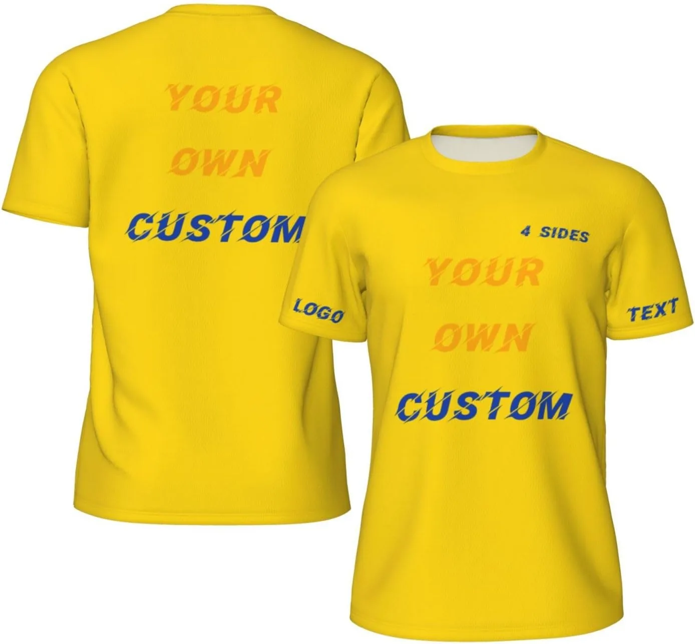 

Футболка Custom с принтом на 4 сторонах