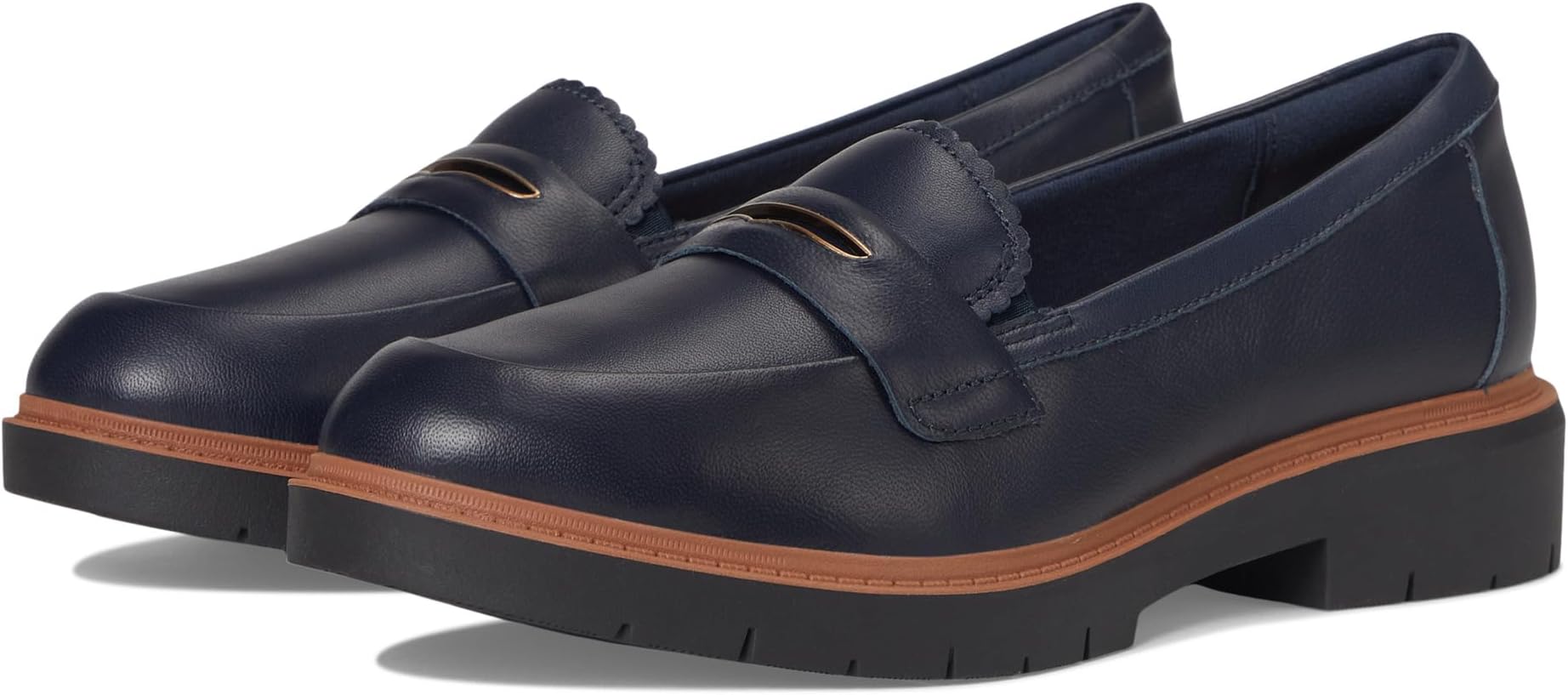 Лоферы Clarks Westlynn Glow, цвет Navy Leather