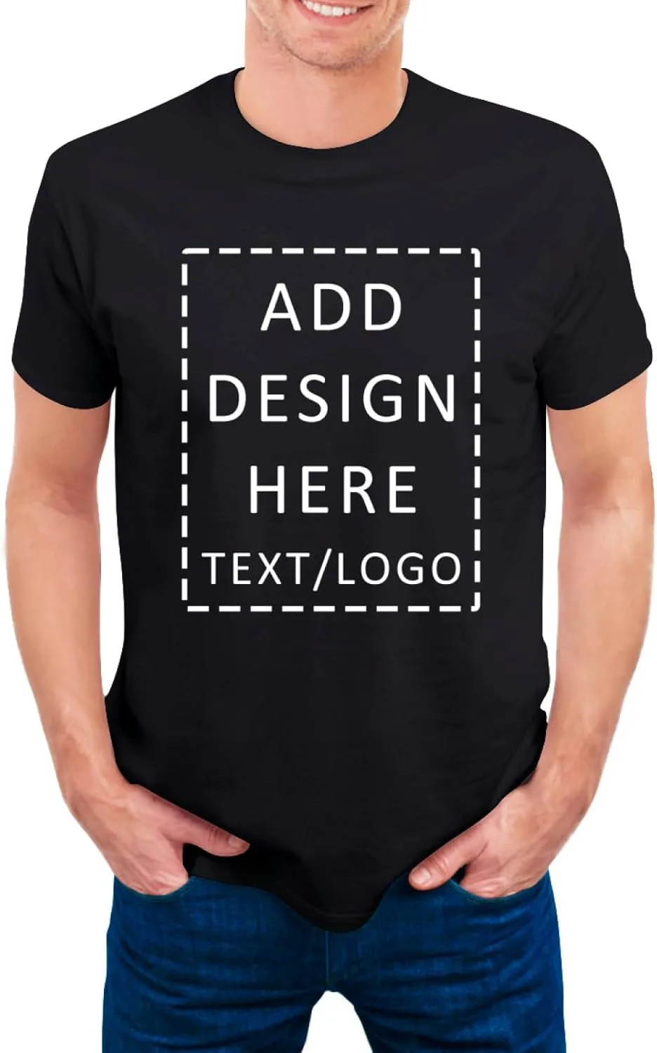 

Мужская футболка с индивидуальным дизайном, логотипом и текстом