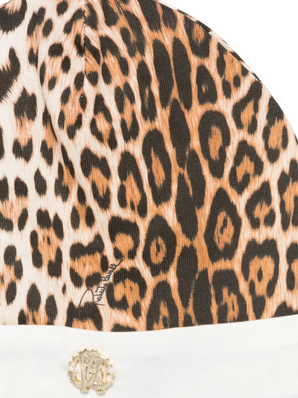 Комплект боди с леопардовым принтом Roberto Cavalli Junior, коричневый — фото 2