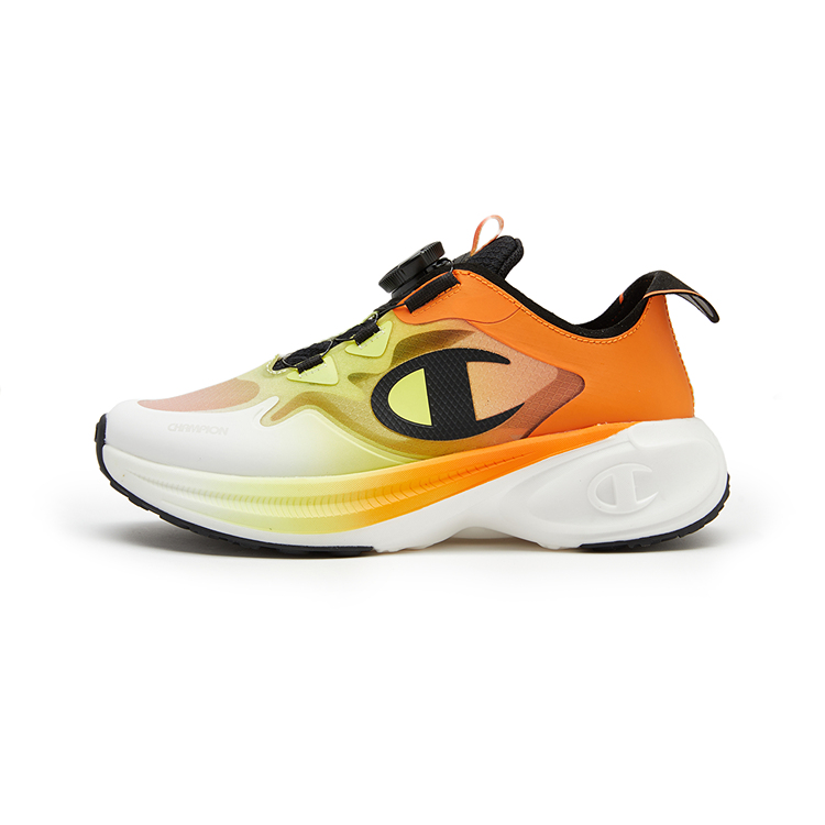 

Амортизирующие низкие детские беговые кроссовки темно-оранжевые подростковые Champion Kids