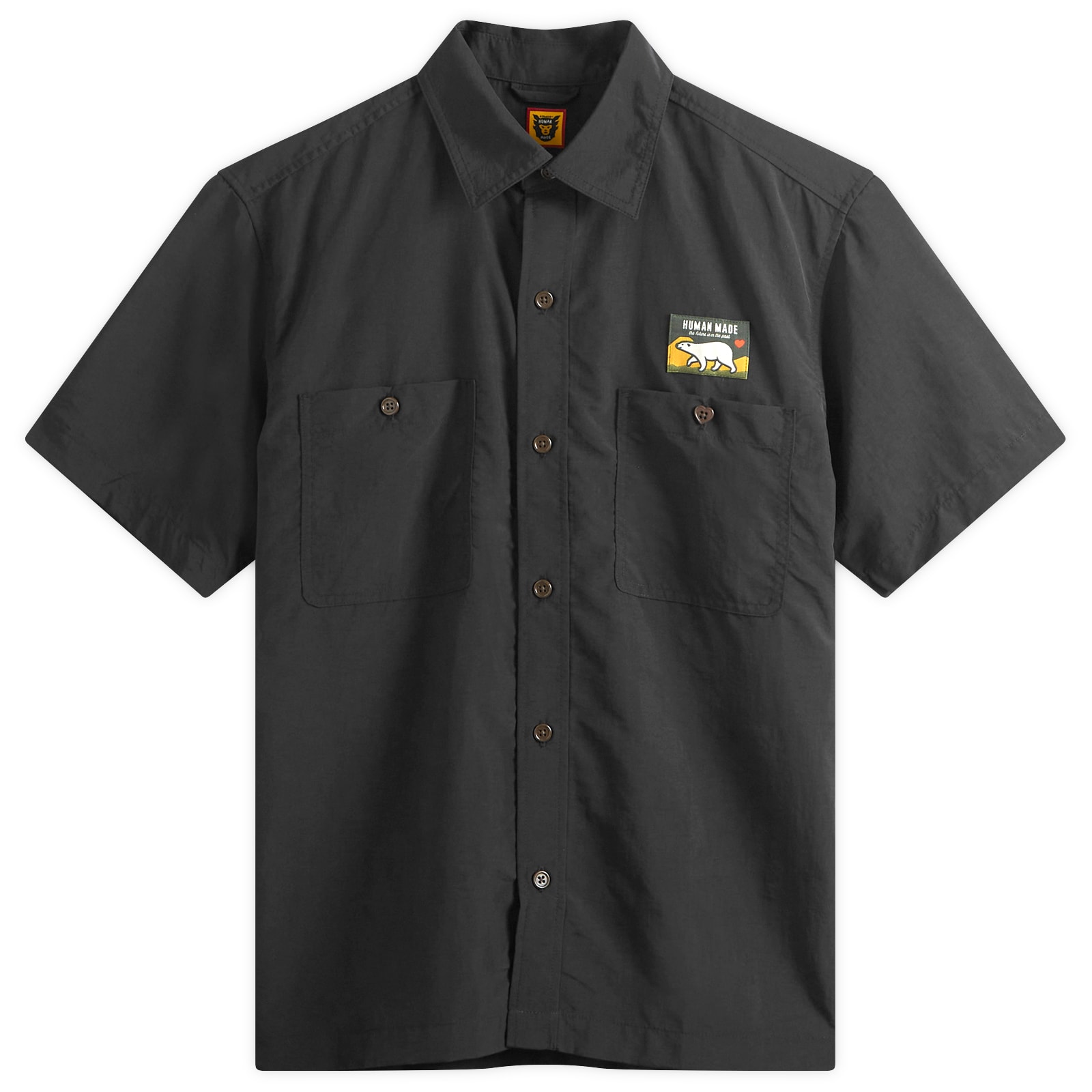 

Рубашка Human Made Nylon Short Sleeve Shirt, черный
