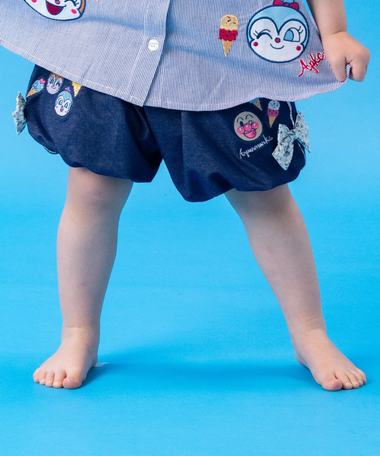Детская коллекция ANPANMAN/Шорты с лентами и воздушными шарами Anpanman Kids Collection, цвет Navy — фото 2