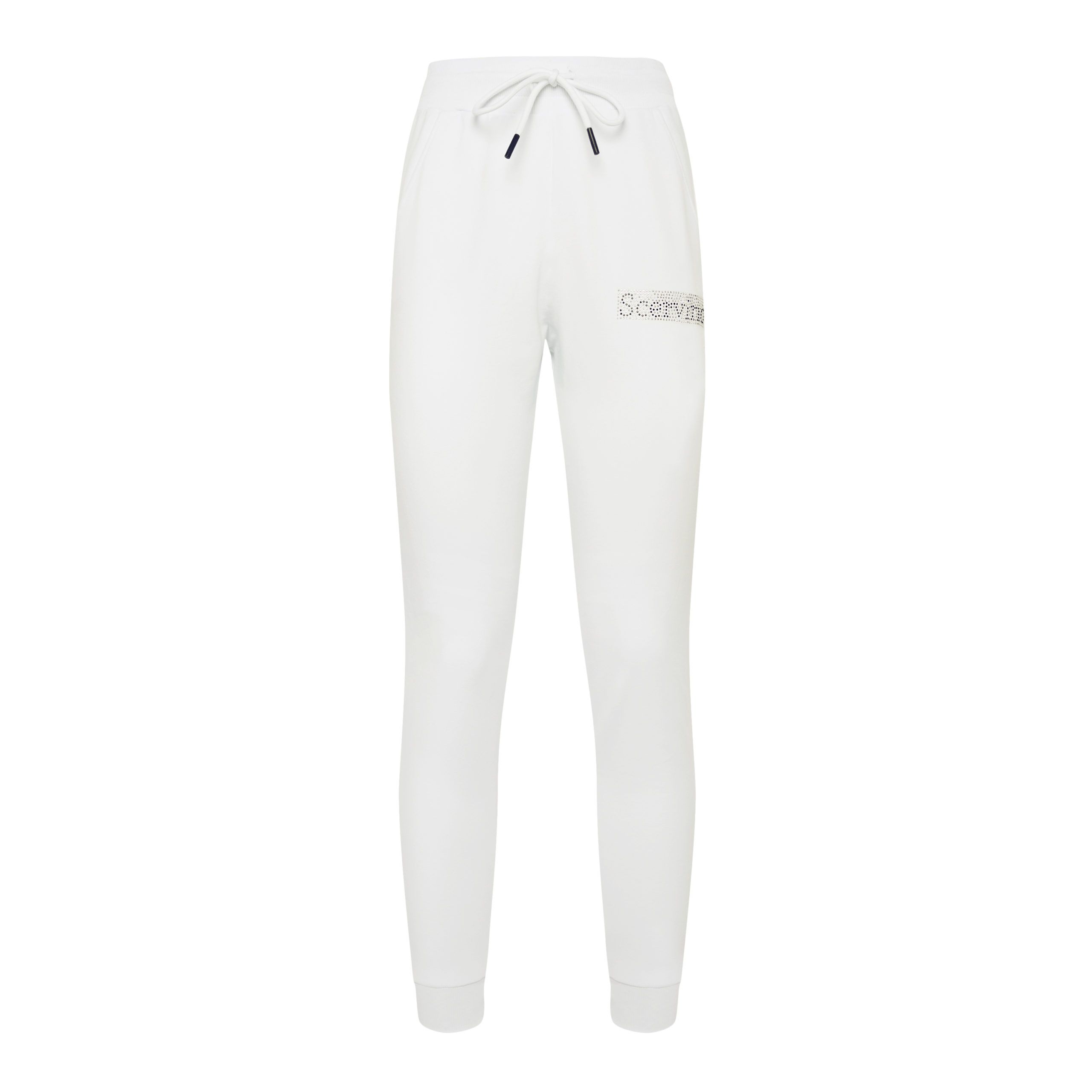 

Белые хлопковые женские брюки Ermanno Scervino