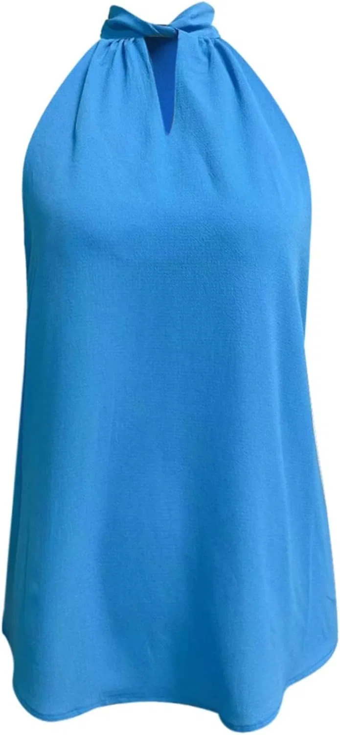 Топ с пайетками, женский, танк-топ, бренд, синий — фото 2
