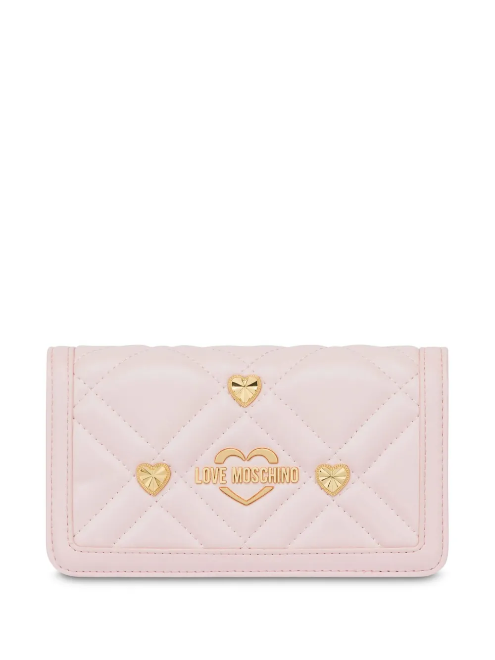 

Стеганая сумка через плечо Love Moschino, розовый
