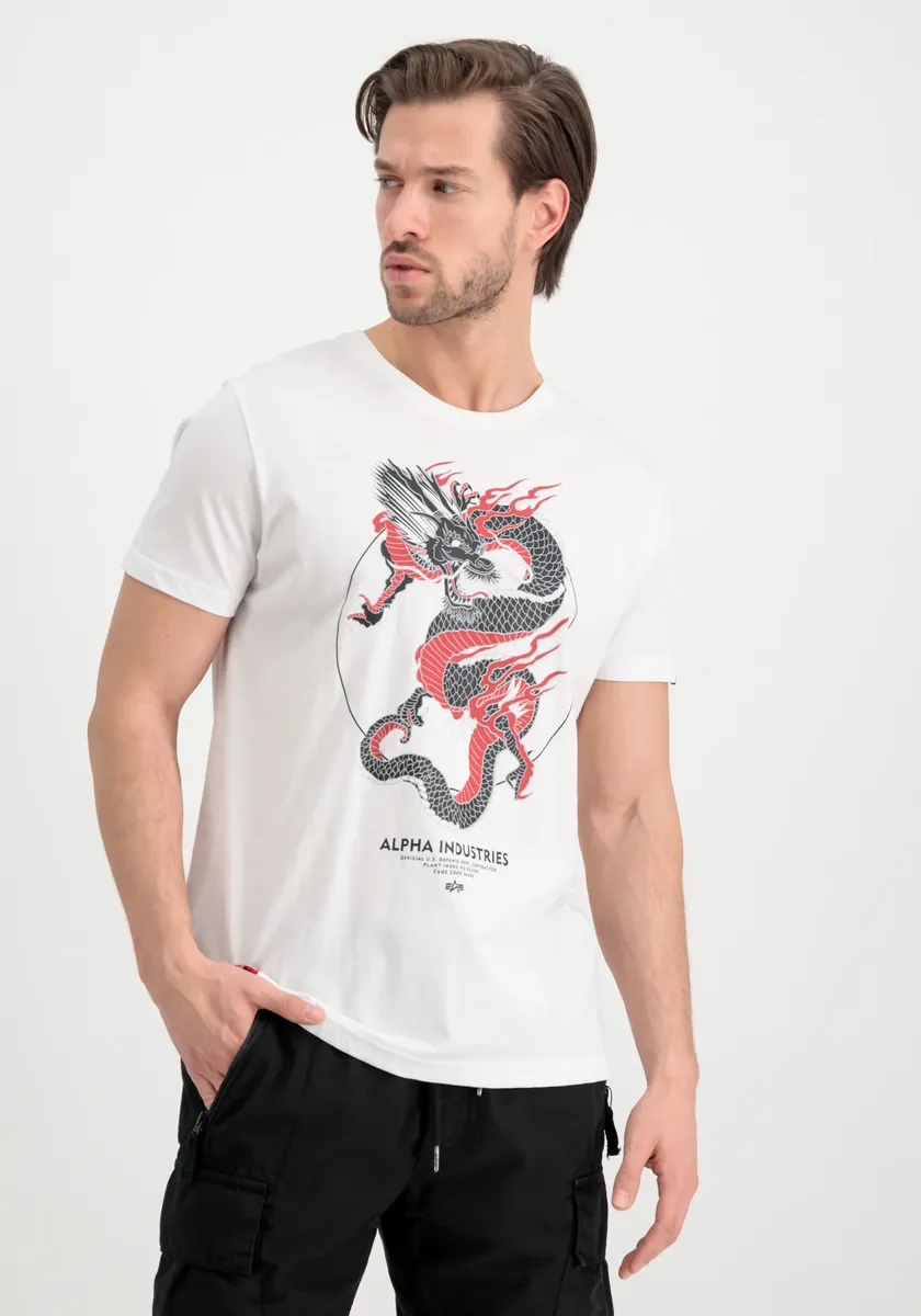 

Футболка Alpha Industries " Alpha Industries Мужская - Футболки Heritage Dragon T", белый