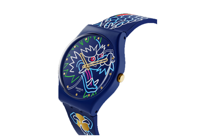 

Унисекс синие часы 34 мм SO28Z125 SWATCH