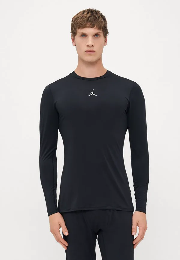 Футболка с длинными рукавами (базовый слой) Jordan, Black/White