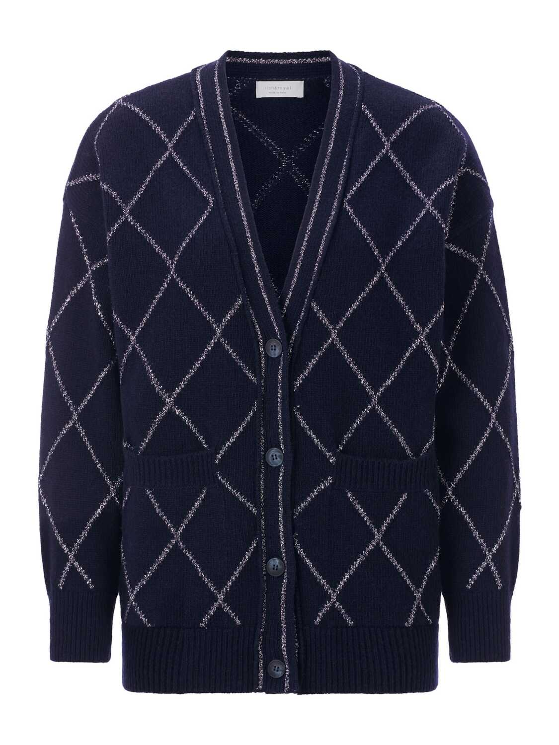 

Rich & Royal Вязаный кардиган в морском синем