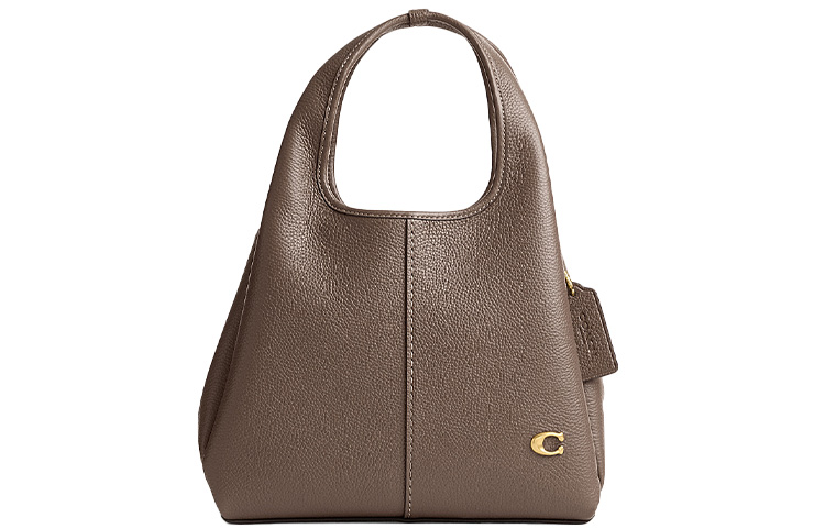 

Сумка Lana Leather через плечо женская тауповый COACH