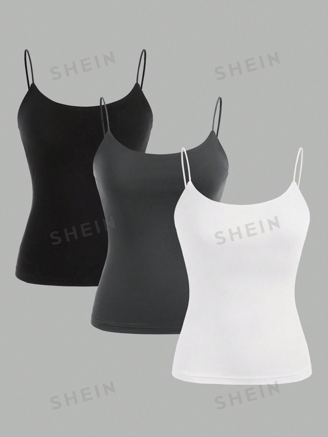 

Топ женский Shein Ezwear облегающий, 3 штуки