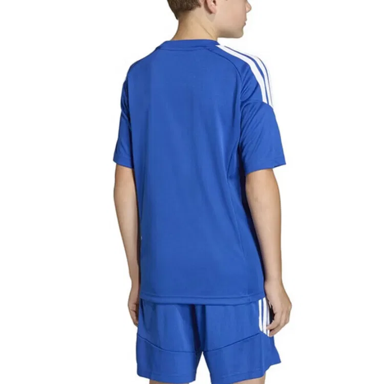 Детская спортивная футболка с круглым вырезом Adidas, Blue — фото 4