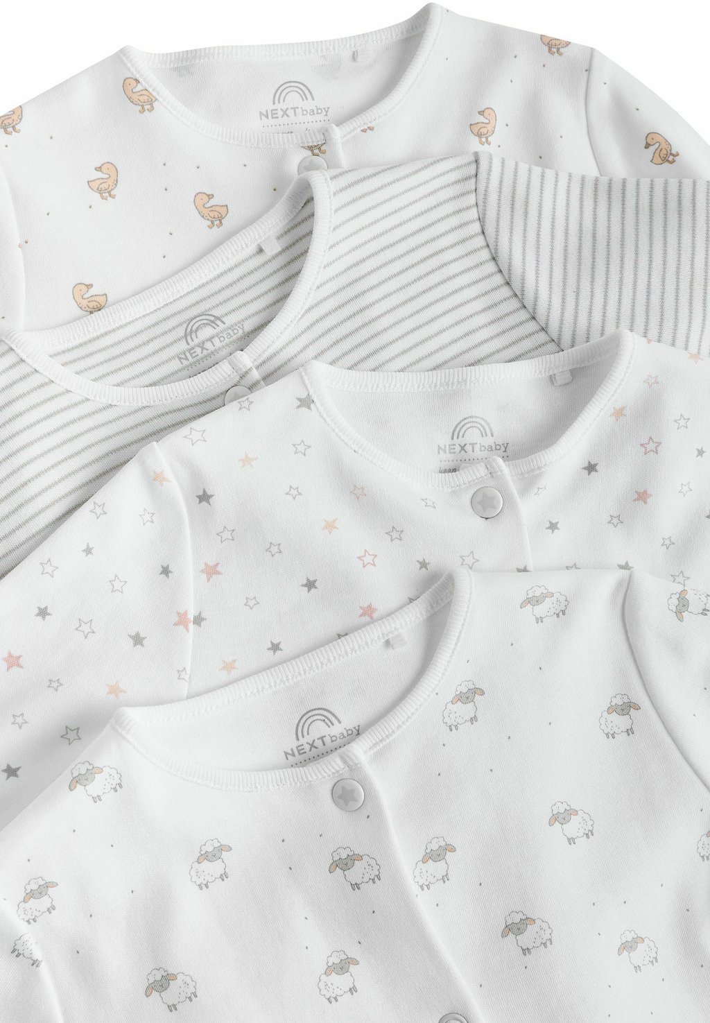 

Комбинезон DELICATE ANIMAL PRINTED, 4PACK REGULAR FIT Next, белый