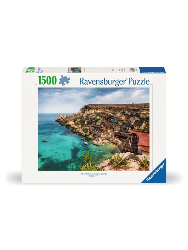 

Пазл Ravensburger, 1500 деталей, "Деревня Попая, Мальта", цветной