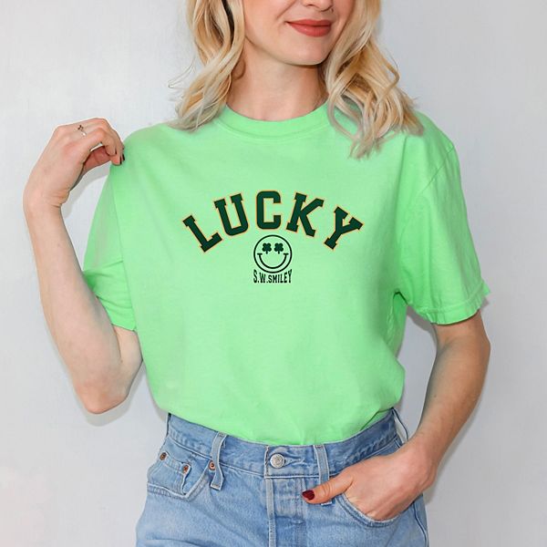 

SWSmiley lucky varsity arched - женская футболка с принтом Simply Sage Market, Reef